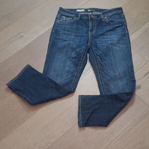 Kut From the Kloth Jeans Women's sz 8 Stevie Straight Leg Mid Rise Crop Denim